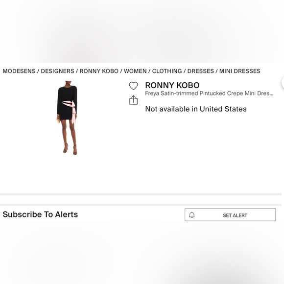 FINAL  OFFER Ronny Kobo Freya Mini Dress. NWOT’s. Size S. 90% off. No discounts - Picture 10 of 12